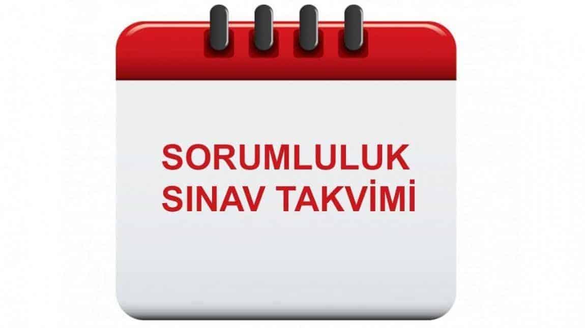 2024-2025 Eğitim Öğretim Yılı Şubat Dönemi Sorumluluk Sınav Takvimi